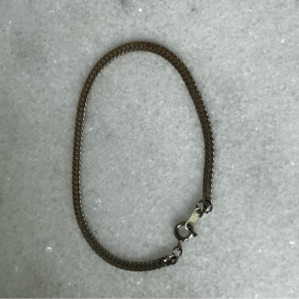 Elegant silver -Tone Chain Bracelet vintage Korea